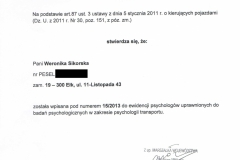 Psycholog-wpis